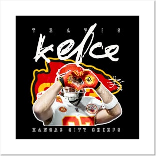 Travis Kelce Kansas City Chiefs Posters and Art